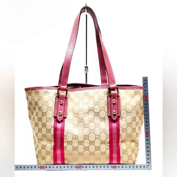 *SOLD* Gucci EUC Monogram Jolicoeur Tote w/Gucci Charm - Picture 2 of 7